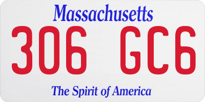 MA license plate 306GC6