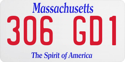 MA license plate 306GD1