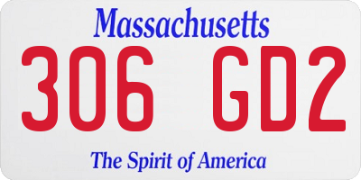 MA license plate 306GD2