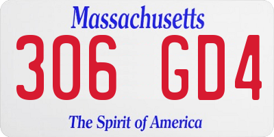 MA license plate 306GD4