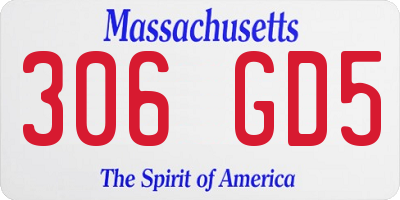 MA license plate 306GD5