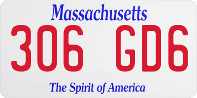 MA license plate 306GD6