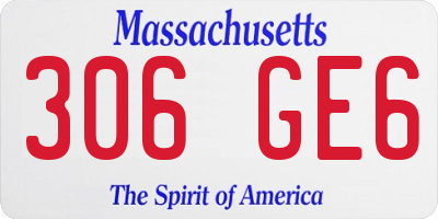MA license plate 306GE6