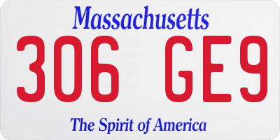 MA license plate 306GE9
