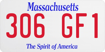 MA license plate 306GF1