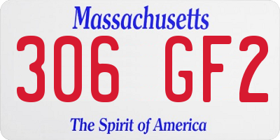 MA license plate 306GF2