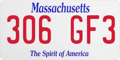 MA license plate 306GF3