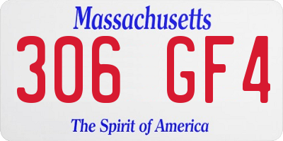 MA license plate 306GF4