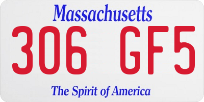 MA license plate 306GF5