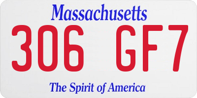 MA license plate 306GF7