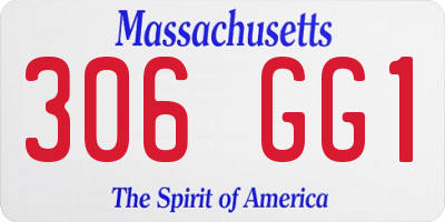 MA license plate 306GG1
