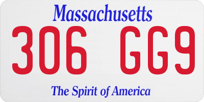 MA license plate 306GG9