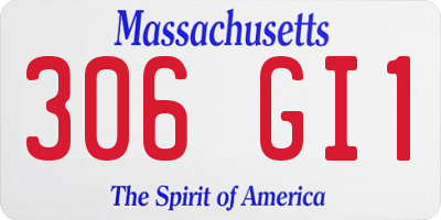 MA license plate 306GI1