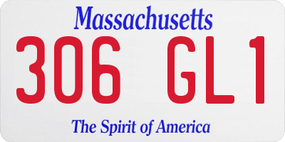 MA license plate 306GL1