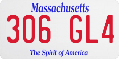 MA license plate 306GL4