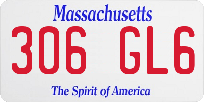 MA license plate 306GL6