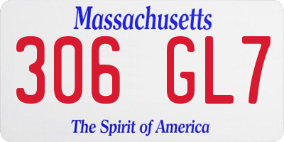 MA license plate 306GL7