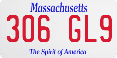 MA license plate 306GL9