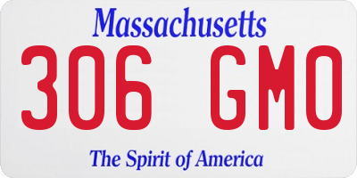 MA license plate 306GM0