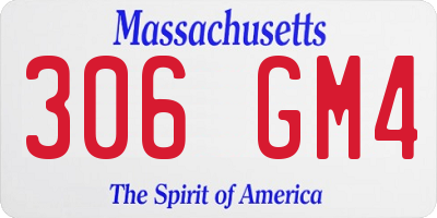 MA license plate 306GM4
