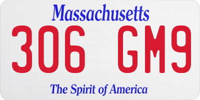 MA license plate 306GM9