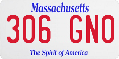 MA license plate 306GN0