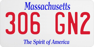 MA license plate 306GN2