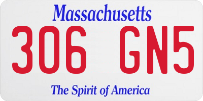MA license plate 306GN5