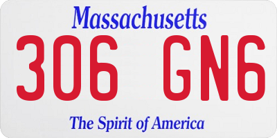 MA license plate 306GN6