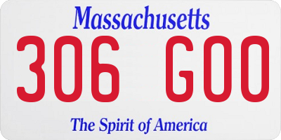 MA license plate 306GO0