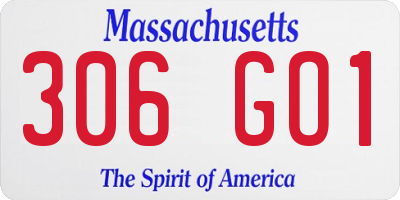 MA license plate 306GO1