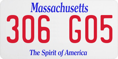 MA license plate 306GO5