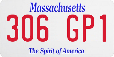 MA license plate 306GP1