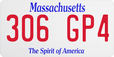 MA license plate 306GP4