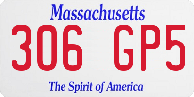 MA license plate 306GP5