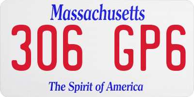 MA license plate 306GP6