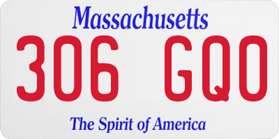 MA license plate 306GQ0