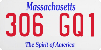 MA license plate 306GQ1