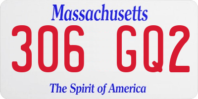 MA license plate 306GQ2