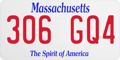MA license plate 306GQ4