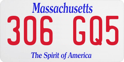 MA license plate 306GQ5