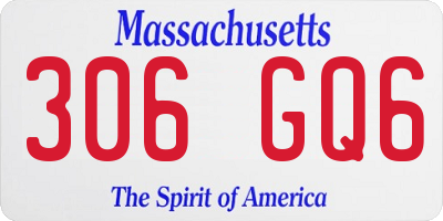 MA license plate 306GQ6