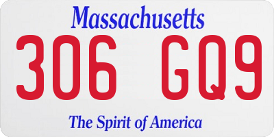 MA license plate 306GQ9