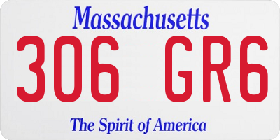 MA license plate 306GR6