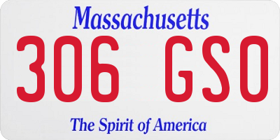 MA license plate 306GS0