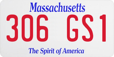 MA license plate 306GS1