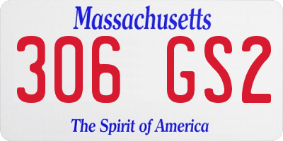 MA license plate 306GS2