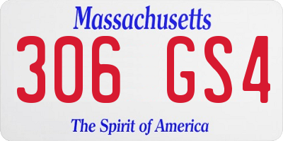 MA license plate 306GS4