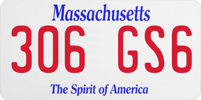 MA license plate 306GS6