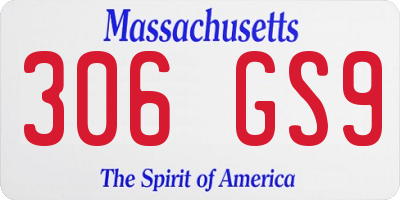 MA license plate 306GS9
